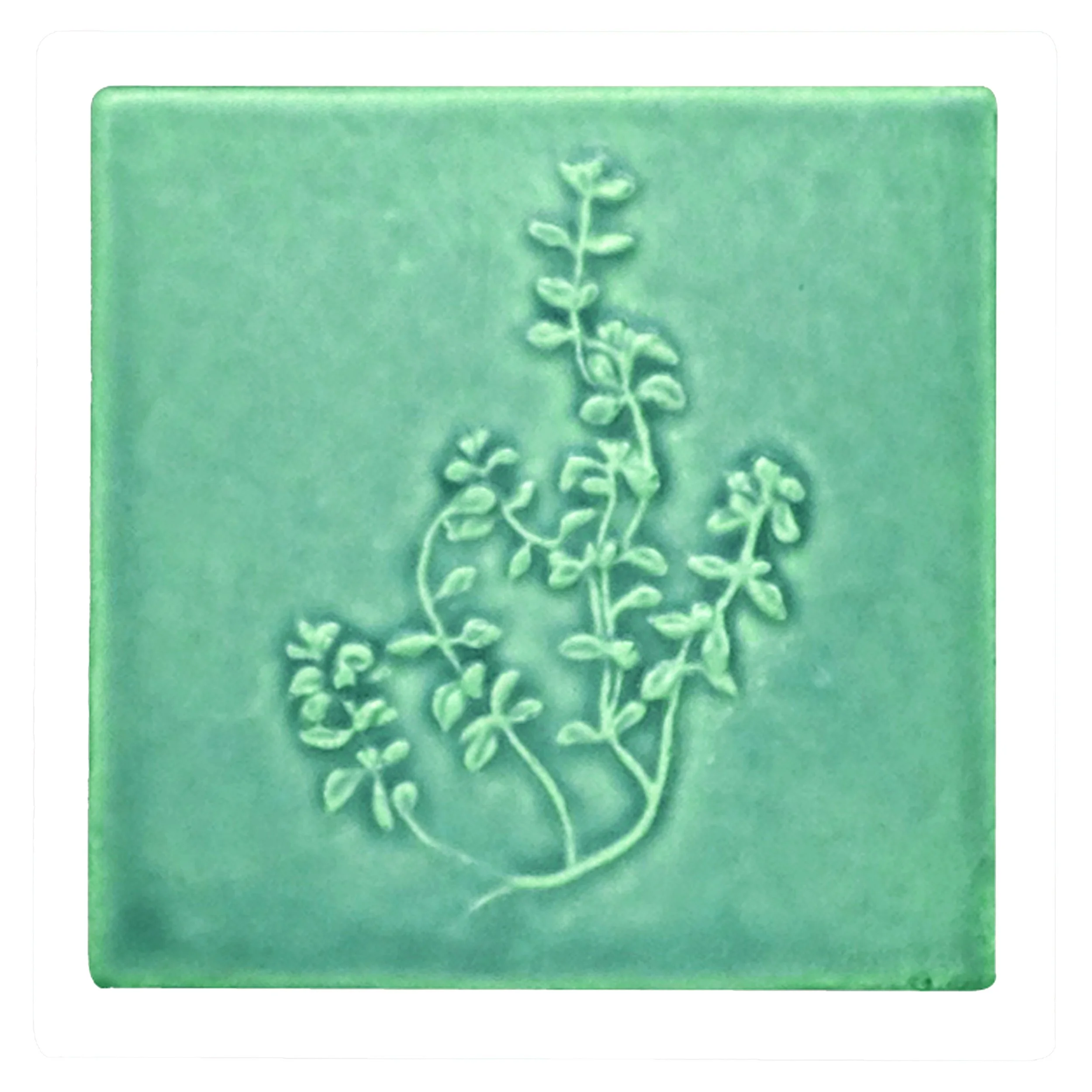 Thyme Herb Art TIle — Whistling Frog Tile Company